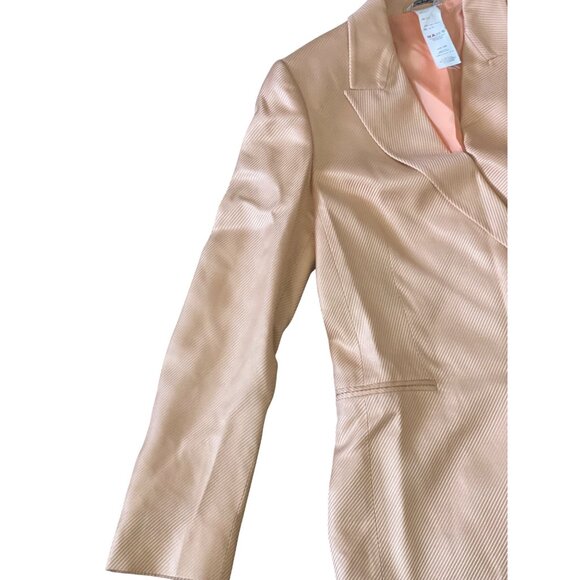 Gianni Versace Couture Silk Blazer Peach Sz 38 Made in Italy Vintage 90s - Picture 12 of 16